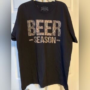 Grunt Style Realtree Edge Beer Season Men's T-Shirt, XXL, Black, Good Condition